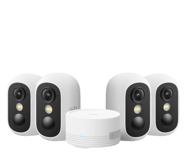 Eufy Zestaw 4 kamer eufyCam C35 Biały + HomeBase Mini - 1505441 - zdjęcie